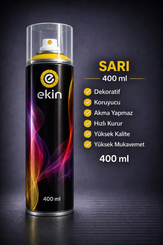 akatsuki 200mkh Sprey Boya Sarı 400 Ml