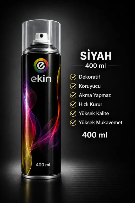 akatsuki 200mkh Sprey Boya Siyah 400 Ml