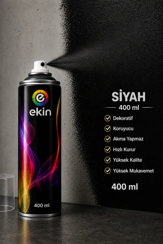 akatsuki 200mkh Sprey Boya Siyah 400 Ml