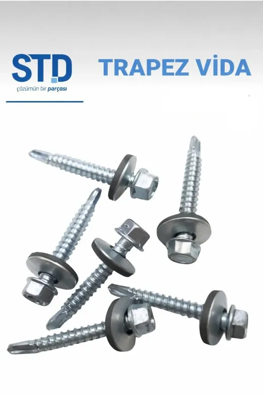 akatsuki 5.5x38 45 Adet Çati Vidasi 5.5*38 Trapez Vida 5,5X38