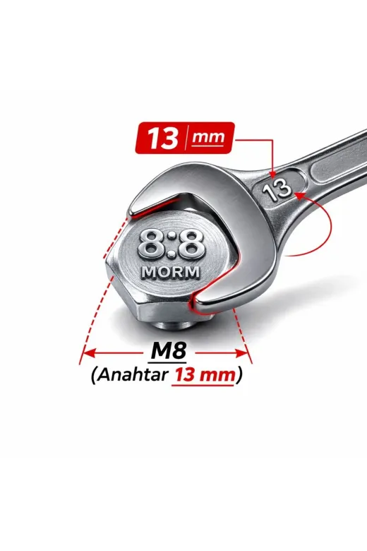 akatsuki Paslanmaz Çelik Civata + Somun + Rondela Seti (M8X35Mm) – 10 Adet