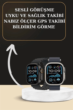 Akıllı Saat Sesli Görüşme Titreşimli Gps Bağlantısı Müzik Dinleme Sosyal Medya Bildirimleri