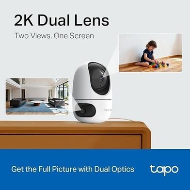 AklımdaKalsın 131617752 C245D 2K 3Mp Çift Lensli Akıllı Güvenlik Kamerası 360 Geniş Açı Ve Tele-Lens Akıllı Hareket Takibi Aı Kişi Ve Bebek Ağlaması Algılama Çift Ekran İzleme Bulut/sd Kart