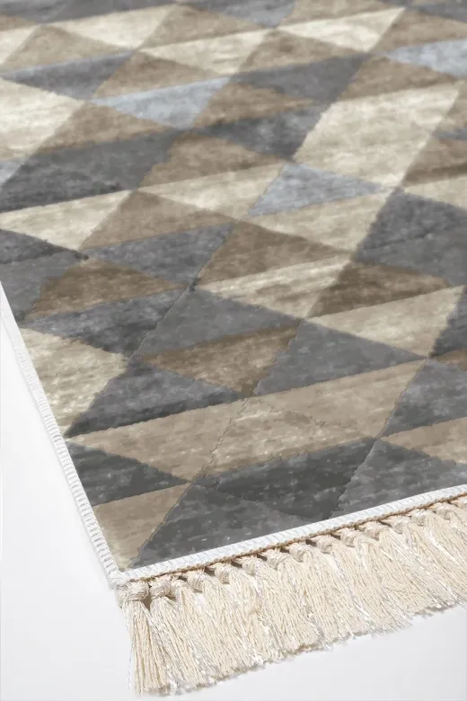 Alanur Home 661-Trend-Banyo Eko Trend Djt Banyo Paspası Yıkanabilir Kaymaz Taban 661 Iskandinav Bej