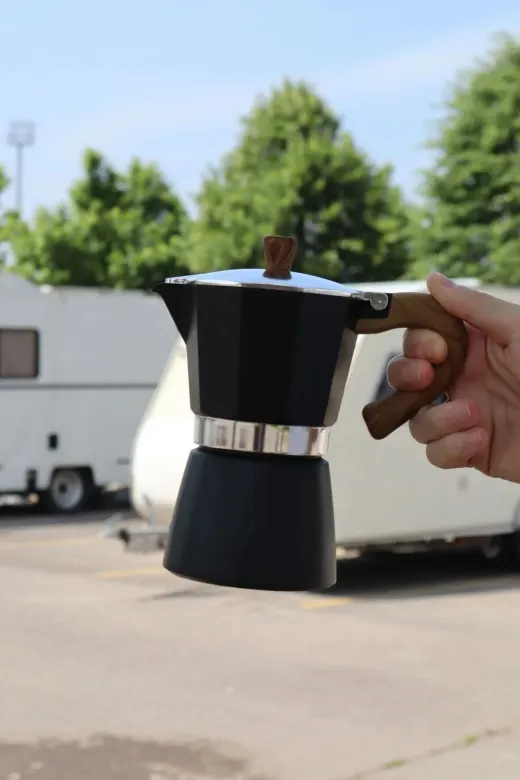 Albifoni PRA-11355815-0998 Mokapot 6-Cup Coffeehutt Bigg Coffee Kahve Demleme Kahve Ekipmanı Italyan Filtre Kahve Makinesi