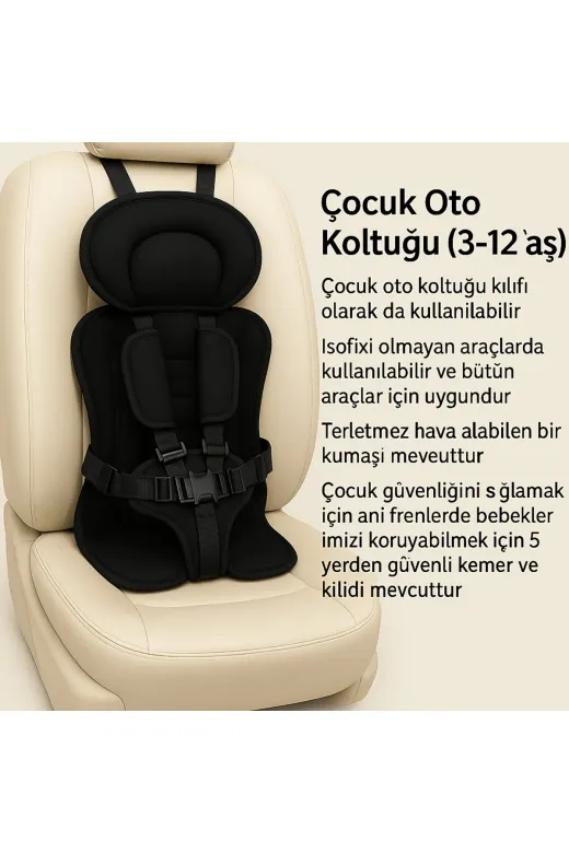 Alfagrup çocuk oto koltuğu Bebek - Çoçuk Oto Koltuğu 3-12 Yaş Çoçuk Oto Koltuğu Emniyet Kemeri