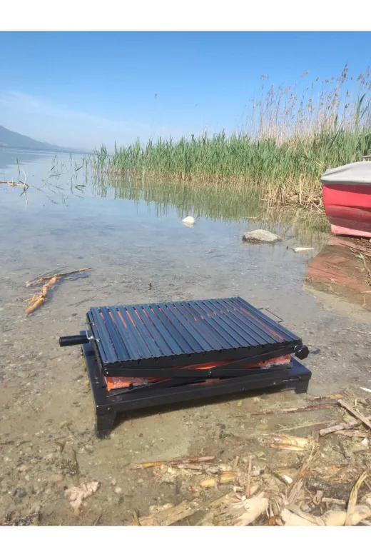ALKAN KALIP SA-004 Sac Izgaralı Yükseklik Ayarlı Sabit Ayaklı Mangal