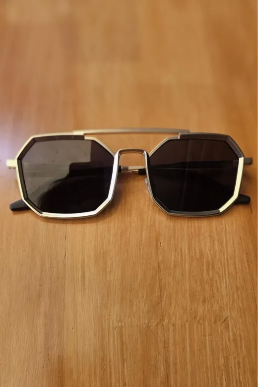 ALMR-404 Unisex Simon Geometrik Vintage Punk Model Güneş Gözlüğü