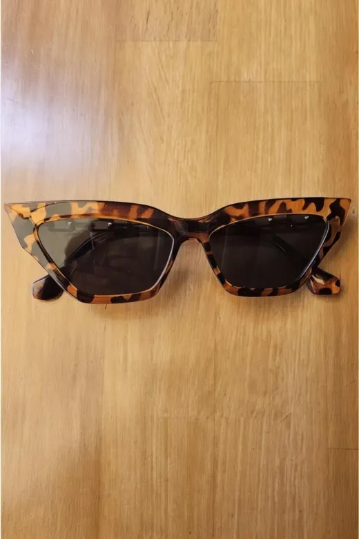 ALMR-432 Kadın Nikita Cat Eye Zincir Saplı Vintage Model Güneş Gözlüğü