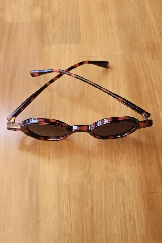 ALMR-441 Unisex Lonnie Köşeli Küçük Retro Punk Model Güneş Gözlüğü
