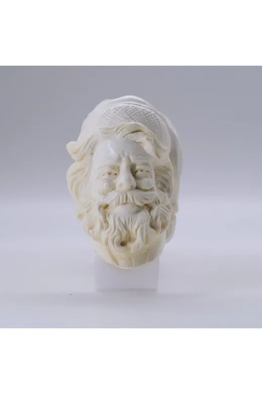 Altınışık Lületaşı dop20151408igo El Oyma Lületaşı Pipo Noel Baba Figürlü | Akrilik Ağızlık | Koleksiyonluk Yılbaşı Hediyesi 16,5 Cm