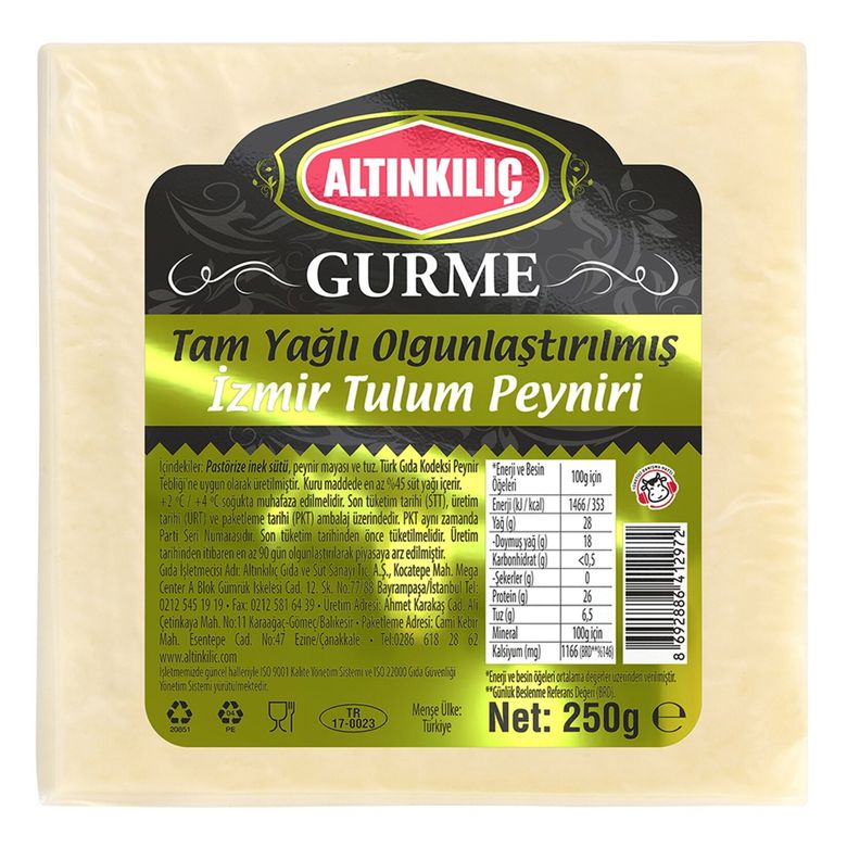 altınkılıç0155 Altınkılıç Gurme Tulum Peyniri 250 G