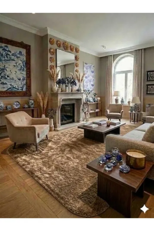 ALTUN CARPET ERHTFYJGUKHJIM Modern Açik Kahve Pelüş Salon Koridor Kaymaz Taban Hali 12Ml Hav Yüksekliği Var 2Cm Kalinlik Var