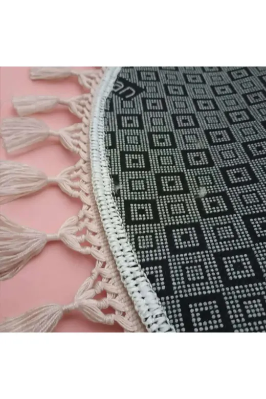 ALTUN CARPET yatak setitjrhf6u7 3Lü 100Cm Açikpembemodernpostpelüşkaymazponponsaçaklı Yatak Odası Takımı2Adet 100*150/1 Adet100*300