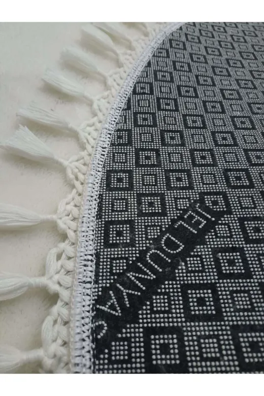 ALTUN CARPET yatak setitjrhf6u7 3Lü 100Cm Kirem Modernpostpelüşkaymazponponsaçaklı Yatak Odası Takımı2Adet 100*150/1 Adet100*300