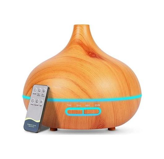 Anda 131573677 Obev Büyük 500 Ml Hava Nemlendirici Ultrasonik Ortam Nemlendirici Oda Nemlendirici Işıklı Buharlı Nemlendirici Ayarlanabilir Zamanlayıcılı Otomatik Kapanma Özelliği Nemlendirici Led Işıklı Buhar Makinesi Açık Ahşap