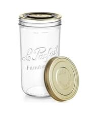 Anda 57855210125438880184975 Le Parfait Familia Wiss 1,5 L / 1500 Ml Cam Saklama Ve Konserve Kavanozu, Kahve Ve Kuru Gıda İçin, Çift Kapaklı Vakumlu Kapatma Sistemi. 12 Izgara