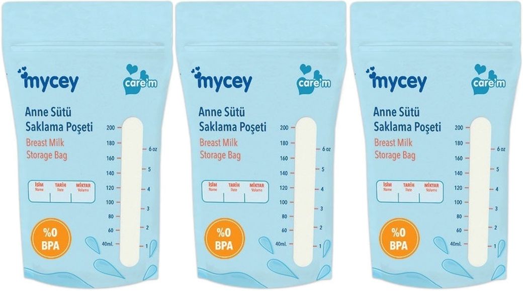 Anne Sütü Saklama Poşeti (3 Lü Set)