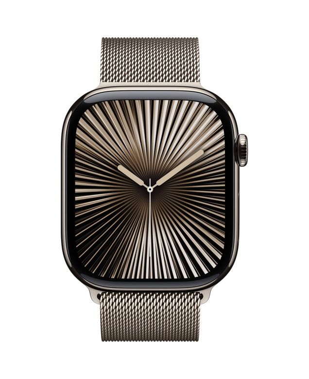 Apple Watch Seri 10 46 Cell GPS Titanyum Kasa Milano Loop S/M Akıllı Saat (Apple Türkiye Garantili) Natürel