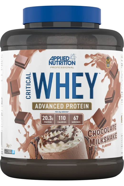 applied nutrition 5056555204689 Critical Whey Çikolatalı Milkshake 2Kg Kas Gelişimi Ve Yüksek Performans Destekleyici Protein Tozu