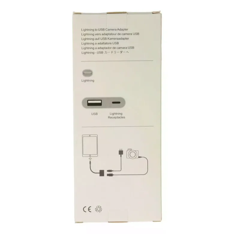 Apr22 Iphone Otg 2in1 - Beyaz