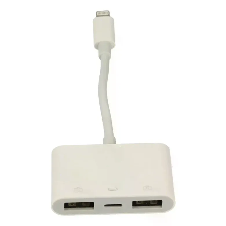 Apr23 Iphone Otg 3in1 - Beyaz