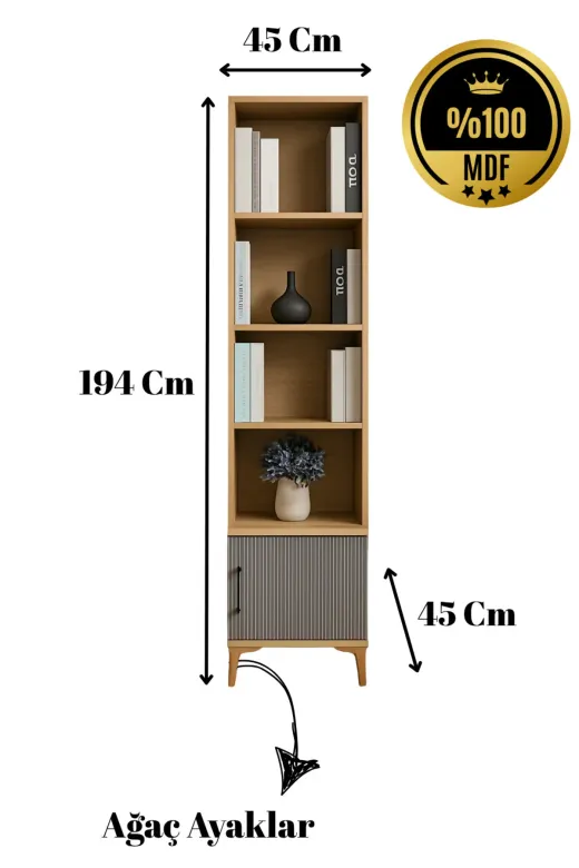 arionkids EGEKMODNKTPLKSET Ege Mdf Komodin Ve Kitaplık Set | Modern Kitaplık Komodin Modelleri