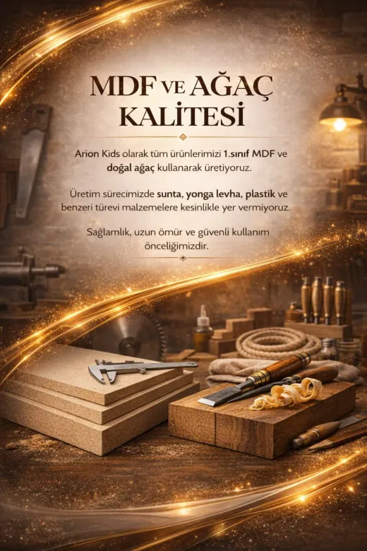 arionkids TYC3D8C2FE876A4E2A74EDB00 Gülsün 3 Kapaklı Çekmeceli Mdf Dolap | Ağaç Ayaklar | Rehau Kaplama Kapaklar | Anti Reflekte Camlar