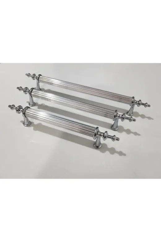 ARS TAŞ ARS160V01 Damla Lüx Krom 160Mm Aleminyum Metal Boru Kulp Dolap Çekmece Dolap Kulpları Ve Kulpu Kararma Yapmaz