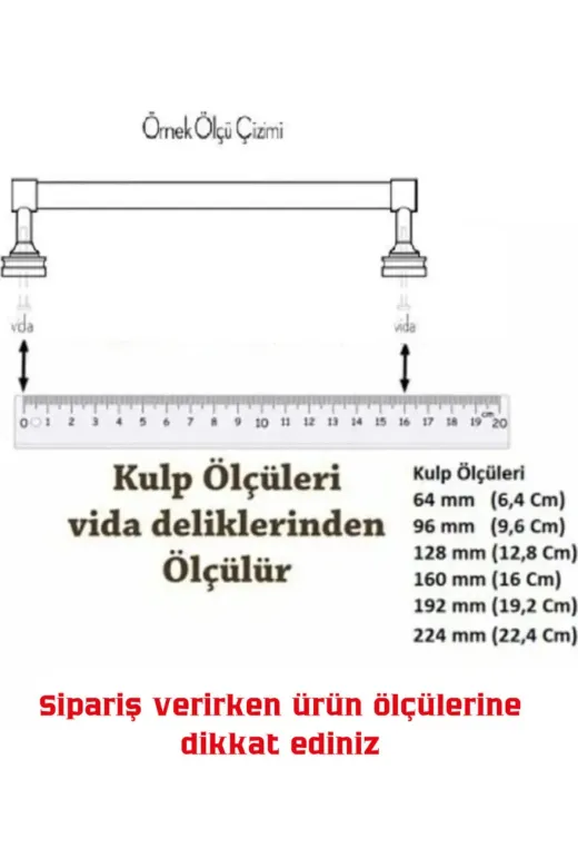 ARS TAŞ ARS160V01 Damla Lüx Krom 160Mm Aleminyum Metal Boru Kulp Dolap Çekmece Dolap Kulpları Ve Kulpu Kararma Yapmaz
