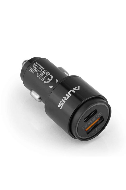 ARSCR07 Auris Ars-Cr07 45W Pd Usb Oto Şarj Kafa Oto Çakmaklık Oto Şarj Aleti  Şarj Cihazı
