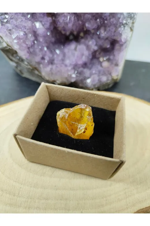 ART LİFE DOĞALTAŞ Natural Stones ART LİFE DOĞALTAŞ Natural Stones800701 Fosilli Kehribar Doğal Taş Dekoratif Obje