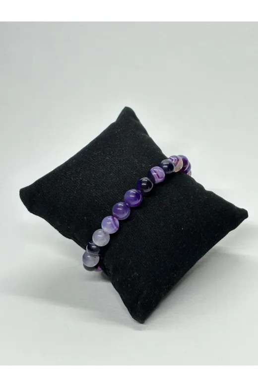 ART LİFE DOĞALTAŞ Natural Stones artlıfe1000423 Beyaz Akik Doğaltaş Bileklik