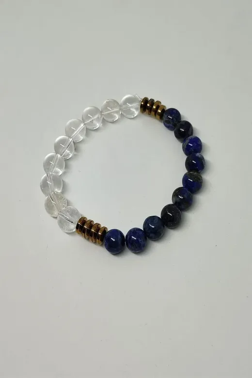 ART LİFE DOĞALTAŞ Natural Stones TYC8BA706ED0DC90543250900 Sertifikalı Lapis Lazuli , Kristal Kuvars Doğaltaş Bileklik