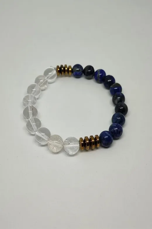 ART LİFE DOĞALTAŞ Natural Stones TYC8BA706ED0DC90543250900 Sertifikalı Lapis Lazuli , Kristal Kuvars Doğaltaş Bileklik