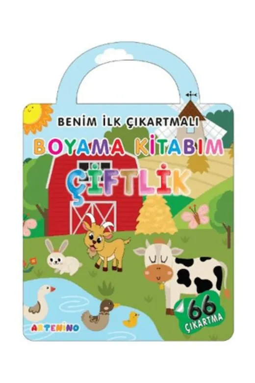 Artenino 9786259892214 Çantali Boyama Kitabi - Çiftlik