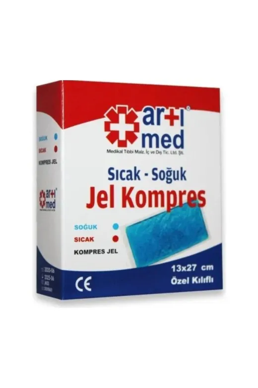 ARTİMED P1203S4207 Sıcak Soğuk Jel Kompres Özel Kılıflı 13X27 Cm