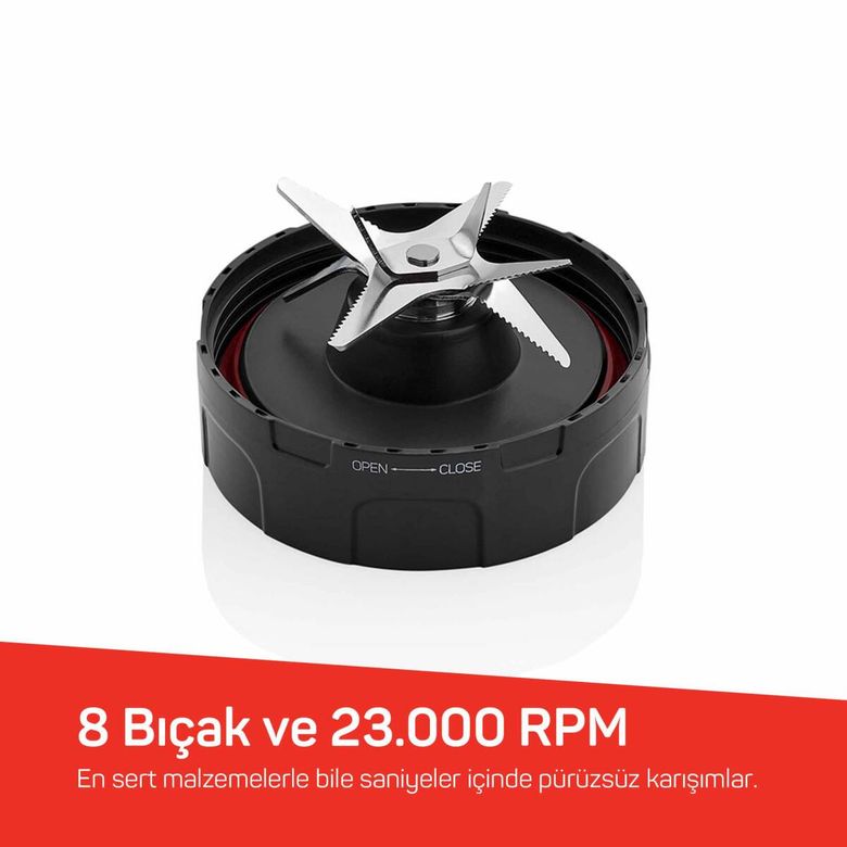 Arzum Ar1061 Vacuumix Vakumlu 1500W Power Blender, 1.5L Sürahi, Buz Kırma Özellikli, Siyah