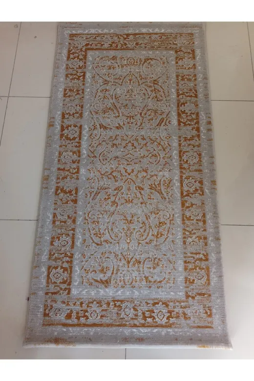 Aslan Home ytkodsdpr1 Yatak Odası Takımı Üç Lü Yolluk , Kaliteli Gold Desenli Halı
