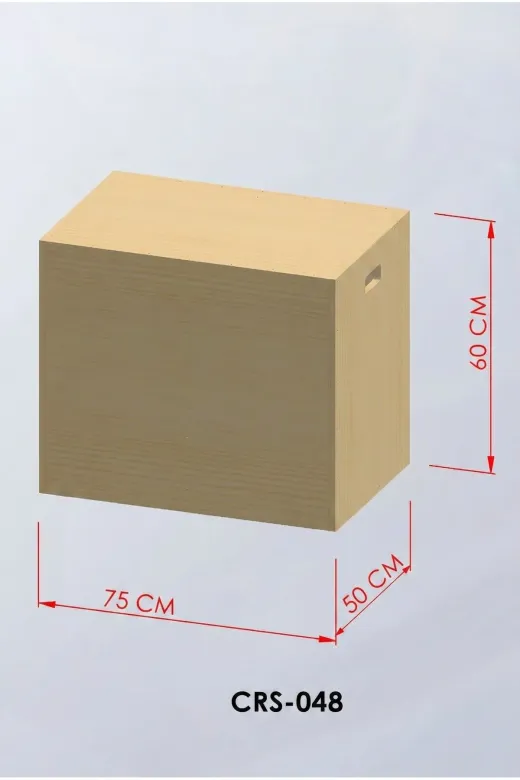 assa spor CRS-048 Plyo Box 50X60X75 Zıplama Kutusu-Montajlı Step Tahtası Profesyonel