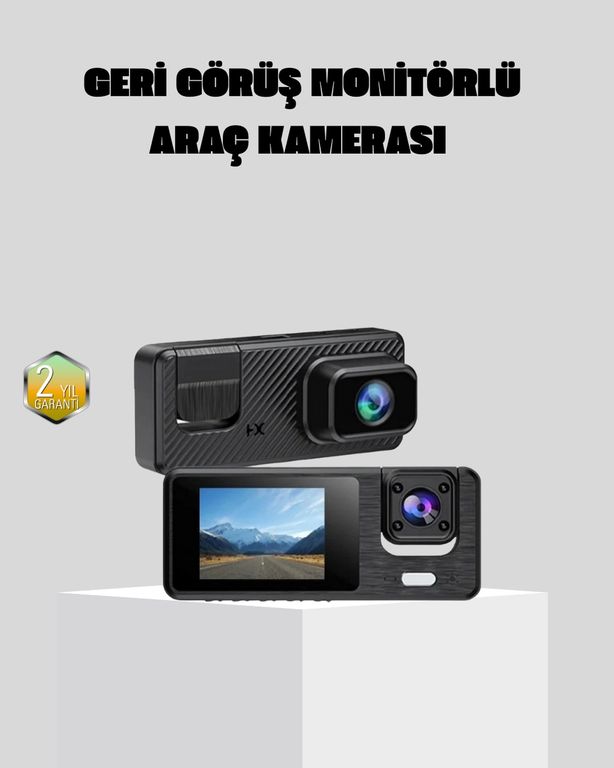 ASTRALTECH 113564707 Full Hd 3'lü Araç Kamerası Geri Görüş Destekli Park Modlu 1080P Dvr