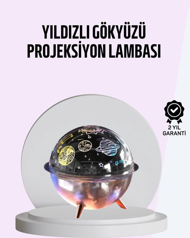 ASTRALTECH 116041464 Usb Şarjlı Uzay Temalı Işık Projektörü Hava Nemlendirici Diğer