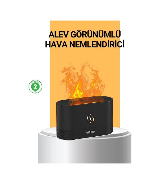 ASTRALTECH 116041528 Modern Tasarımlı Alev Efektli Led Aromaterapi Hava Nemlendirici Diğer