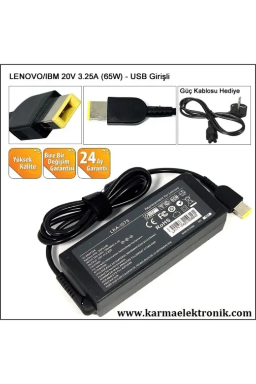 ASUS NA-KR60613.2 Lenovo G400 Notebook Adaptör ( Lenovo 20V 3.25 65W )