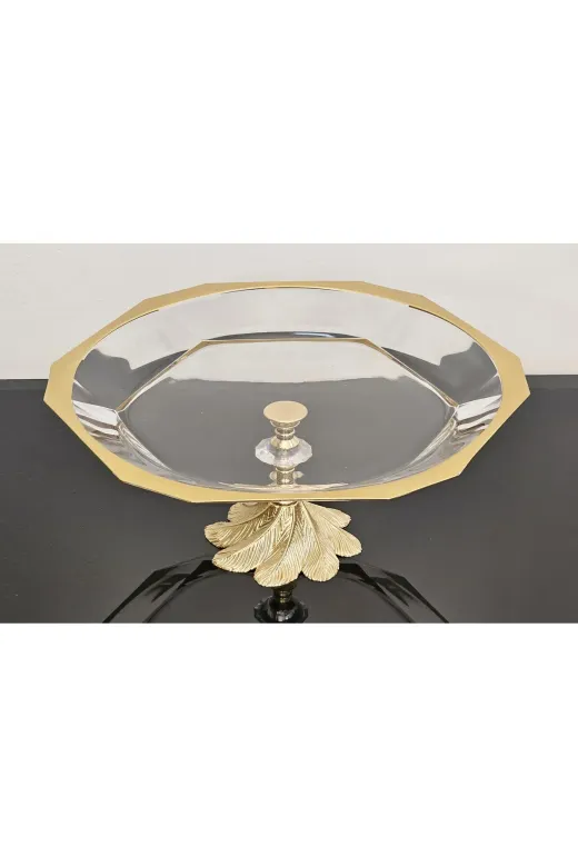 atabey home reflectionatabey Avangarde Gold Döküm Semazen Ayaklı Gold Yaldızlı Büyük Boy Sunumluk Paşabahçe Reflection