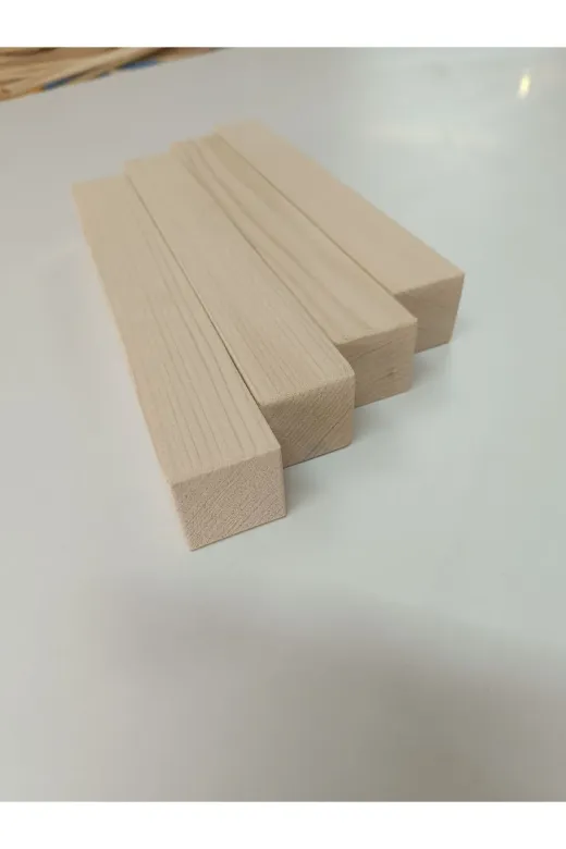 atölyebaneta Yassı Lata Ahşap 4 Cm X 1.7 Cm X 60 (4 Adet )