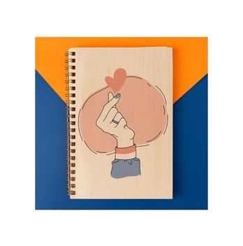 Attwood 133236885 Girl Power Tasarımlı 8 Cm X 12 Cm Ölçülerinde Çizgisiz 48 Yaprak Ahşap Kapaklı Defter