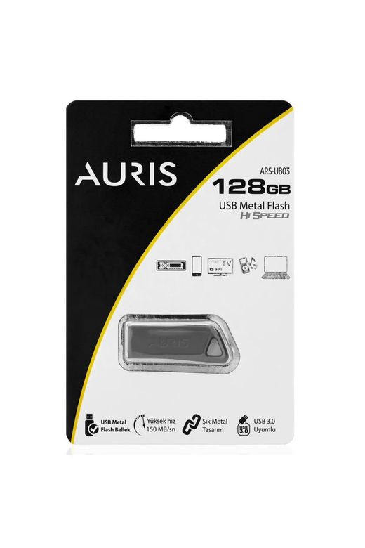 Auris 128 Gb Usb 3.0 Uyumlu Metal Usb Flash Bellek