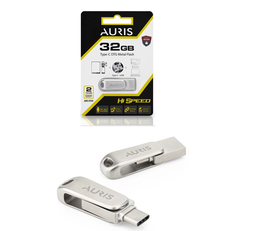 Auris 32Gb Usb & Type-C3.0 Micro Flash Bellek Otg