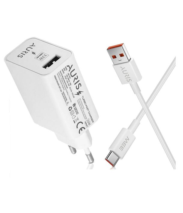 Auris Ars-Ch33 Şarj Başlık Adaptör Ev Usb 33W Turbo Fast Hızlı Şarj Teknolojisi Kısa Devre Korumalı